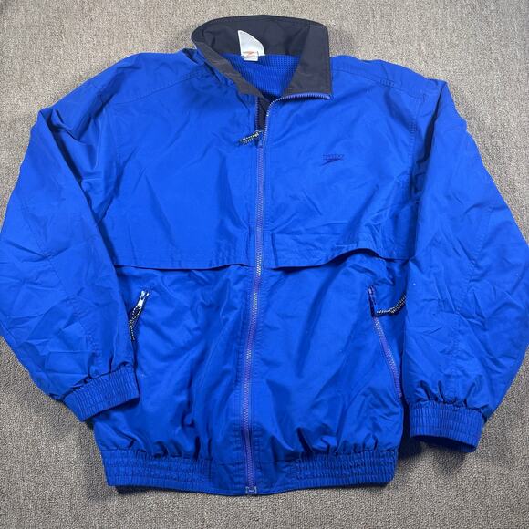 Speedo Other - Vintage 00s SPEEDO Full Zip Windbreaker Blue Size Medium Clean